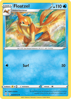 2021 Shining Fates Floatzel #23