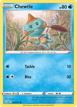Chewtle Shining Fates card