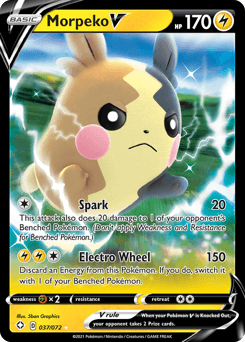 Morpeko V Shining Fates card