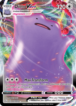Ditto VMAX Shining Fates card