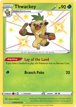 Thwackey Shining Fates Shiny Vault card