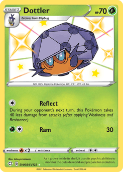Dottler Shining Fates Shiny Vault card