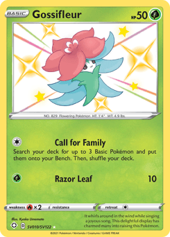 Gossifleur Shining Fates Shiny Vault card