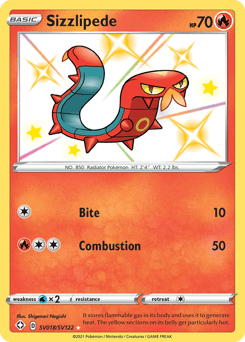 Sizzlipede Shining Fates Shiny Vault card