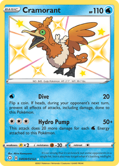 Cramorant Shining Fates Shiny Vault card