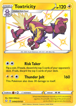 Toxtricity Shining Fates Shiny Vault card