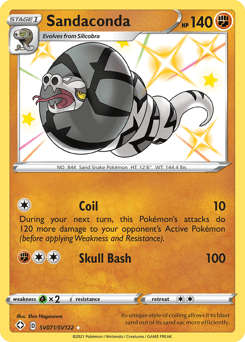 Sandaconda Shining Fates Shiny Vault card