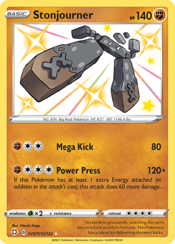 Stonjourner Shining Fates Shiny Vault card