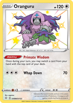 Oranguru Shining Fates Shiny Vault card