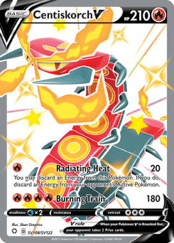 Centiskorch V Shining Fates Shiny Vault card