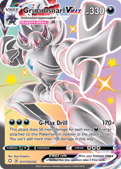 2021 Shining Fates Shiny Vault Grimmsnarl VMAX #SV117