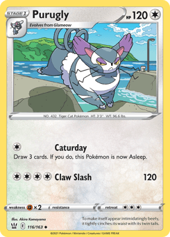 Purugly Battle Styles card