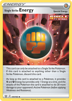 2021 Battle Styles Single Strike Energy #141