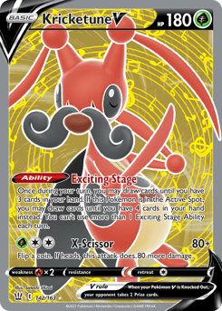 Kricketune V Battle Styles card
