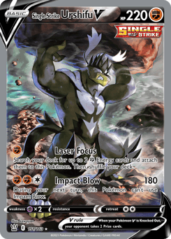 Single Strike Urshifu V Battle Styles card