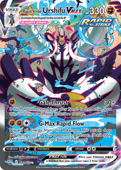 Rapid Strike Urshifu VMAX Battle Styles card