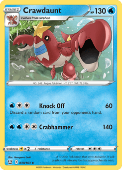 Crawdaunt Battle Styles card