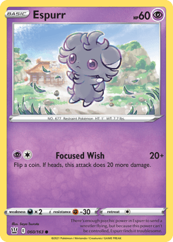 2021 Battle Styles Espurr #60