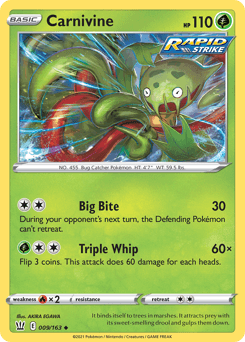 2021 Battle Styles Carnivine #9