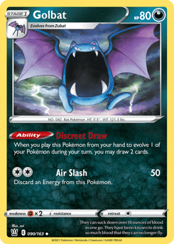 2021 Battle Styles Golbat #90