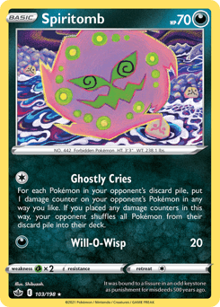 2021 Chilling Reign Spiritomb #103