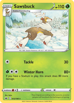 Sawsbuck Chilling Reign card