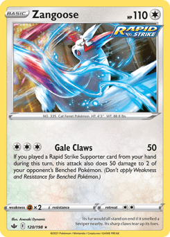 2021 Chilling Reign Zangoose #120