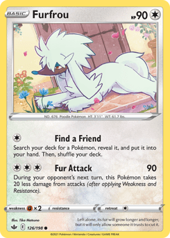Furfrou Chilling Reign card