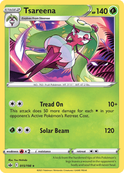 Tsareena Chilling Reign card