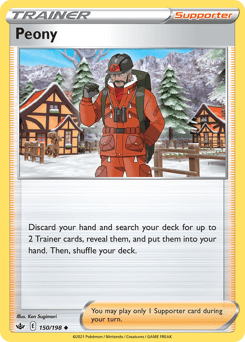 Peony Chilling Reign card