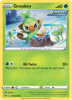 Grookey Chilling Reign card