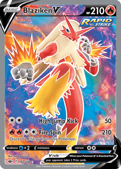 Blaziken V Chilling Reign card