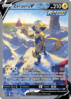 Zeraora V Chilling Reign card