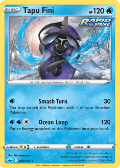 Tapu Fini Chilling Reign card