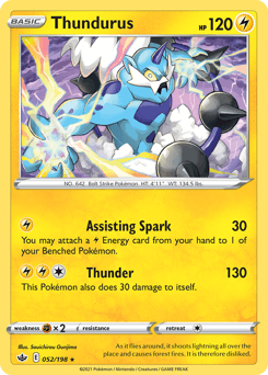 Thundurus Chilling Reign card