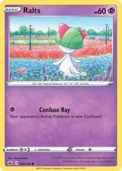 2021 Chilling Reign Ralts #59