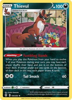 Thievul Evolving Skies card