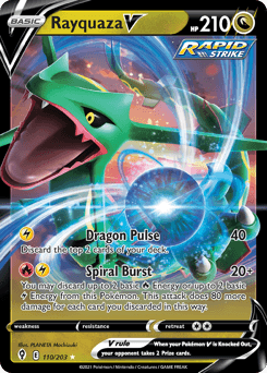 Rayquaza V Evolving Skies card