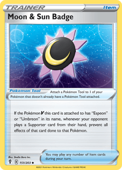 2021 Evolving Skies Moon & Sun Badge #151
