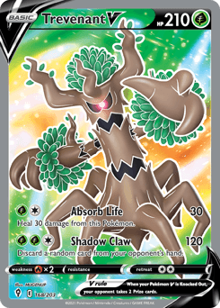 2021 Evolving Skies Trevenant V #168