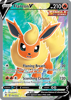 Flareon V Evolving Skies card