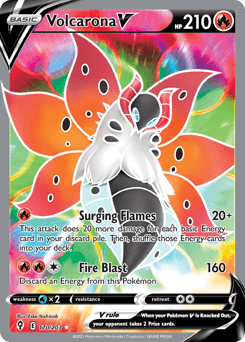 2021 Evolving Skies Volcarona V #170
