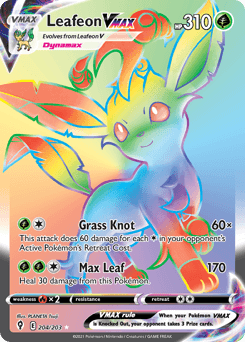 Leafeon VMAX Evolving Skies card