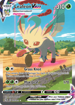Leafeon VMAX Evolving Skies card