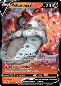 2021 Evolving Skies Volcarona V #21