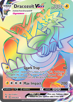 2021 Evolving Skies Dracozolt VMAX #210