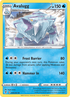 Avalugg Evolving Skies card