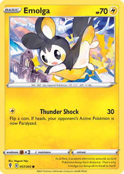 2021 Evolving Skies Emolga #57