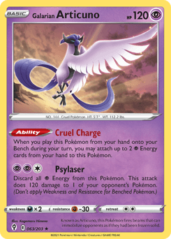 2021 Evolving Skies Galarian Articuno #63