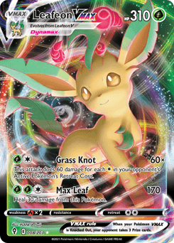 Leafeon VMAX Evolving Skies card